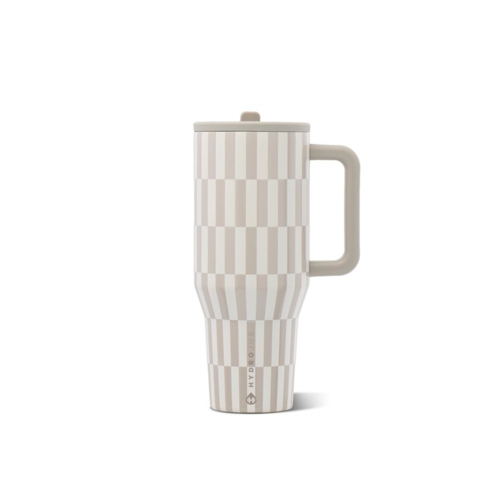 Latte HydroJug 32 oz Traveler Tumbler – Checkered Leakproof Cup